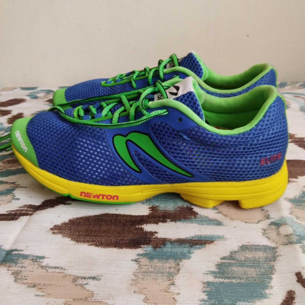 Newton Blue and Green running shoes/sneakers